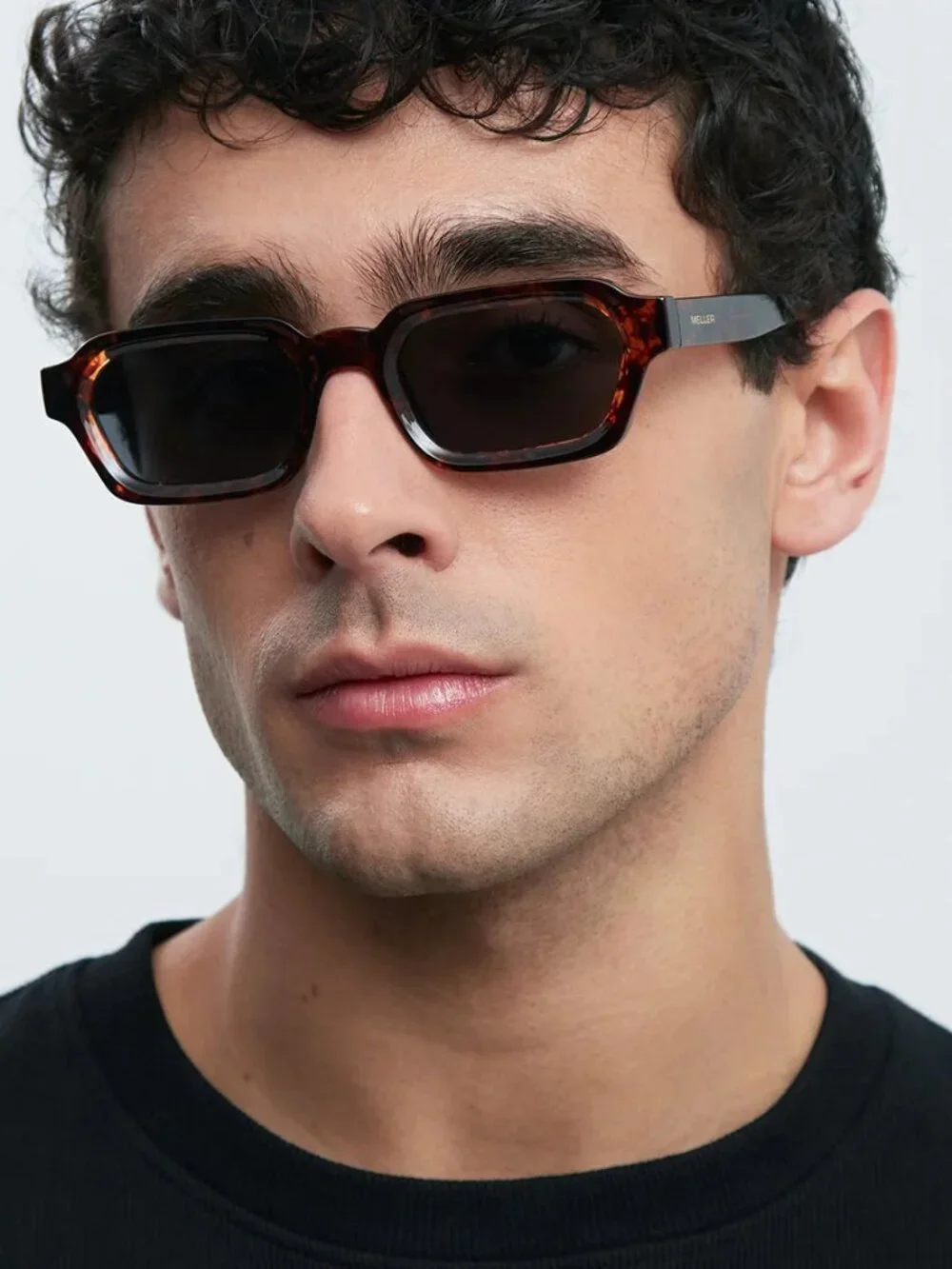 Meller Tana 250307 Tigris Carbon Frame Polarized Black Lens Sunglasses 51-21-145